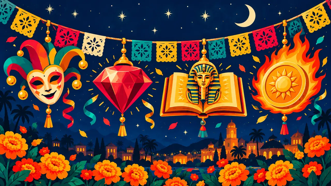 Masks, rubies and golden books: the story of carnival symbols